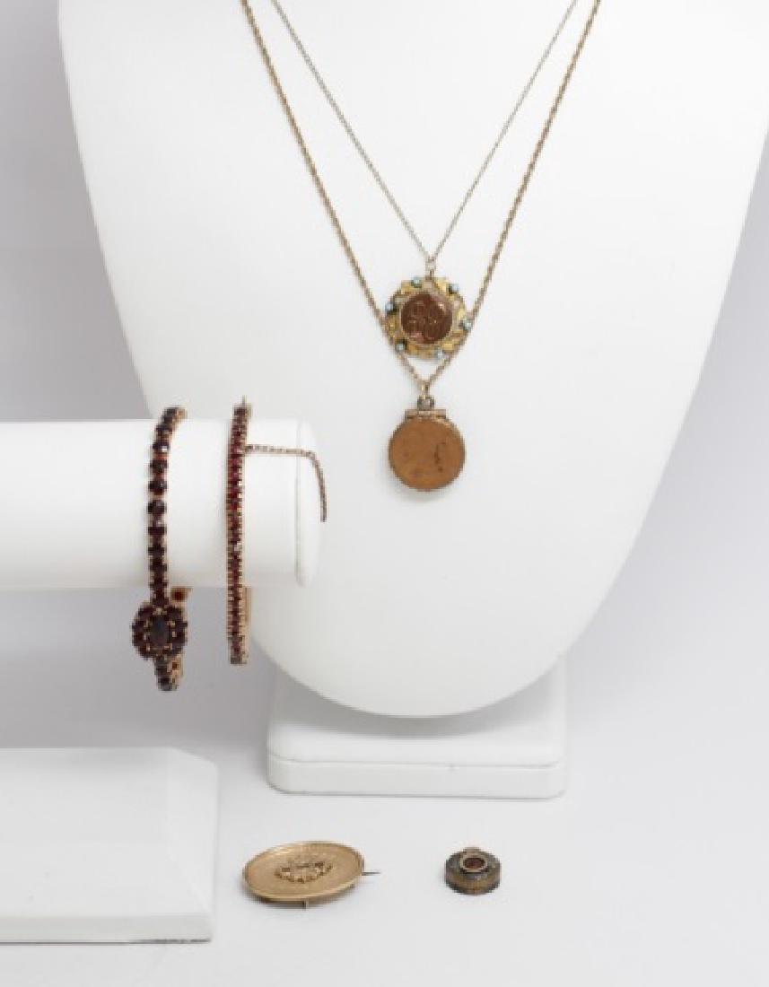 Antique Victorian Gold Filled Jewelry Group Lot (1 of 10)