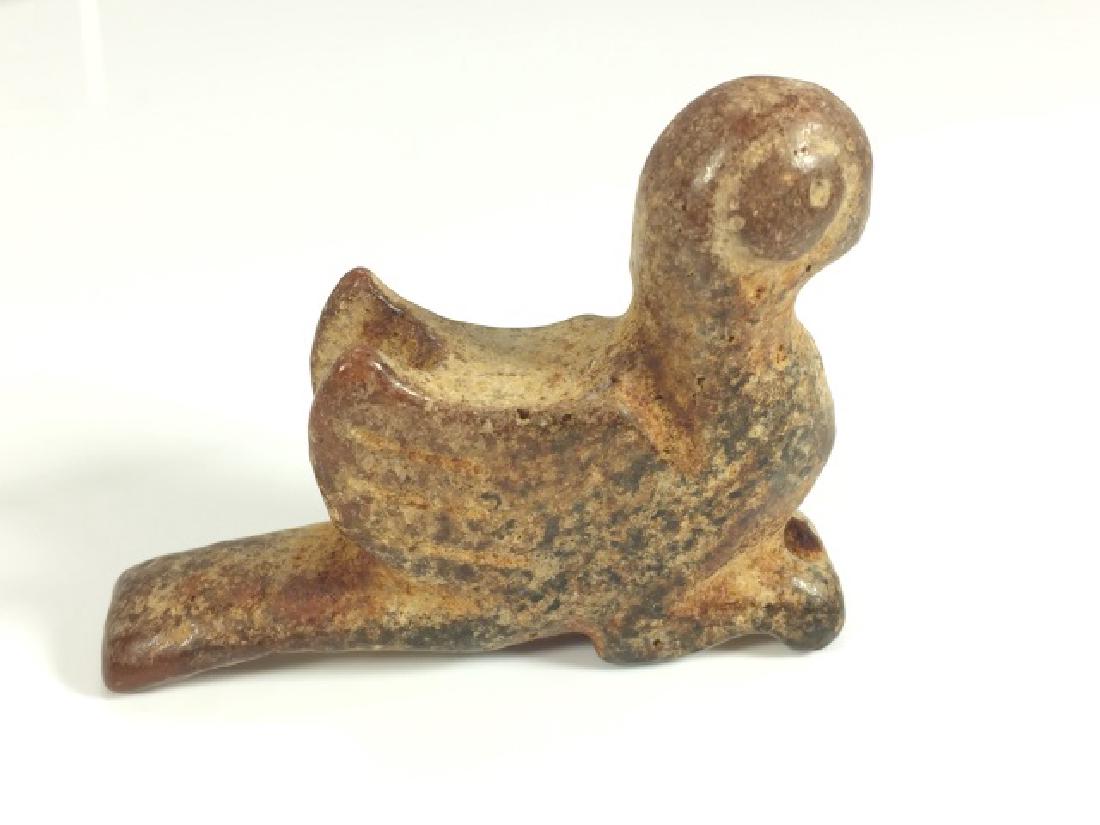 Chinese Carved Stone Archaic Form Bird Pendant (1 of 5)
