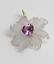 14kt Estate Carved Rock Crystal & Amethyst Pendant