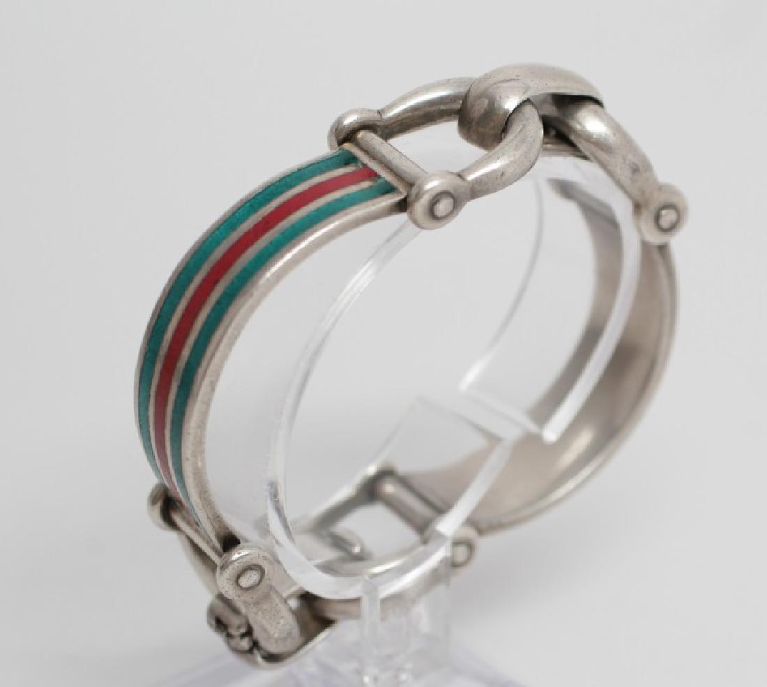 Vintage Italian Sterling Silver & Enamel Bracelet (1 of 4)