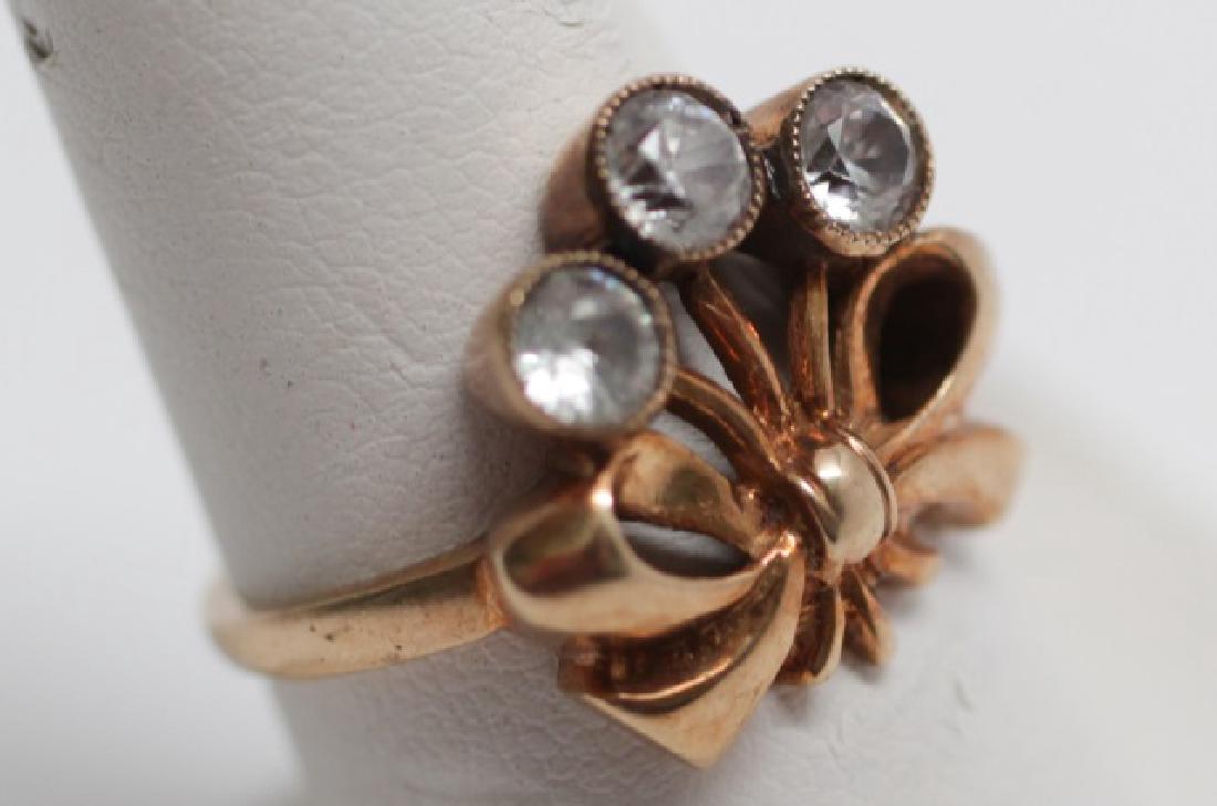 Antique Estate 14kt Yellow Gold Bow Motif Ring (1 of 5)