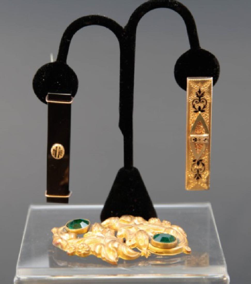 Three Estate Antique Victorian Brooches / Bar Pins (1 of 3)