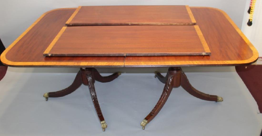Banded Mahogany American Empire Dinner Table (1 of 5)
