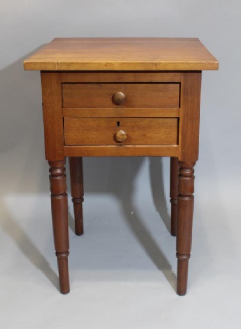 Vintage 2 Drawer Shaper Style Maple Side Table (1 of 8)