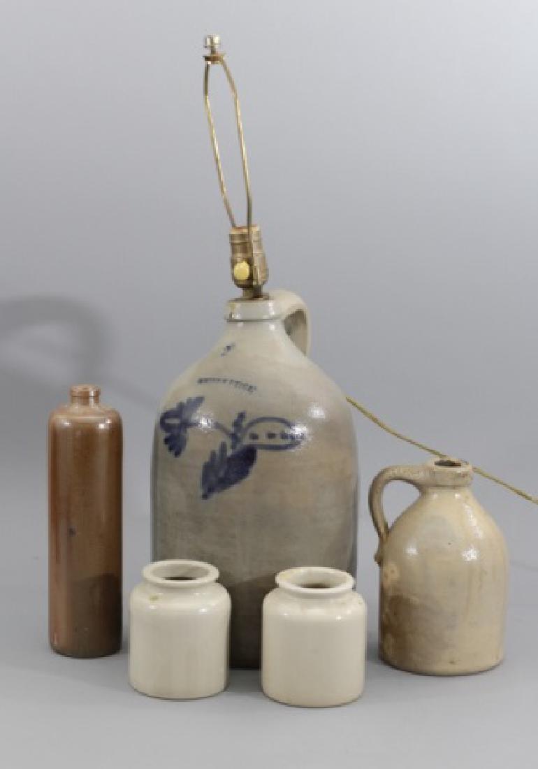 5 Items of Pottery Incl. 2 Jugs 1 Bottle & 2 Pots (1 of 10)