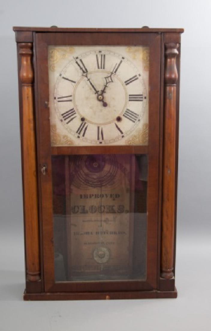 Antique Hotchkiss Mantel Clock in Wood Case (1 of 4)