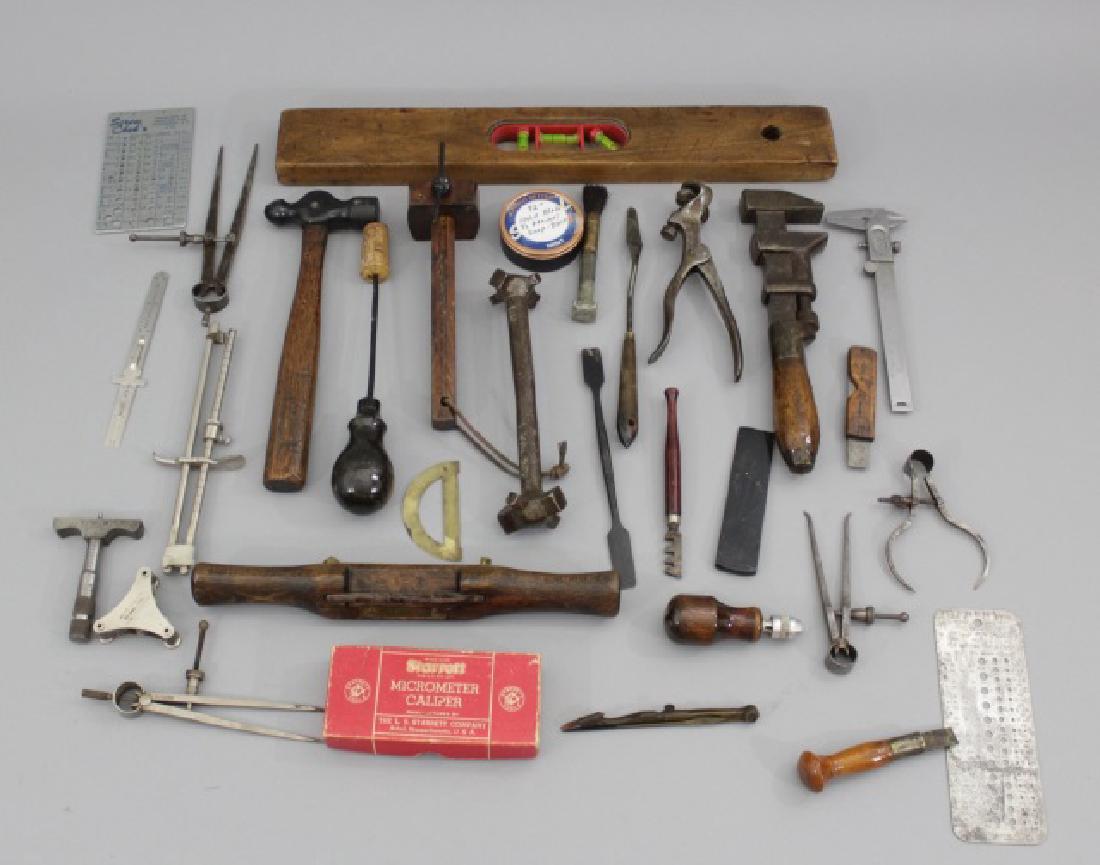 Group of Antique & Vintage Tools Level Awl Hammer (1 of 10)