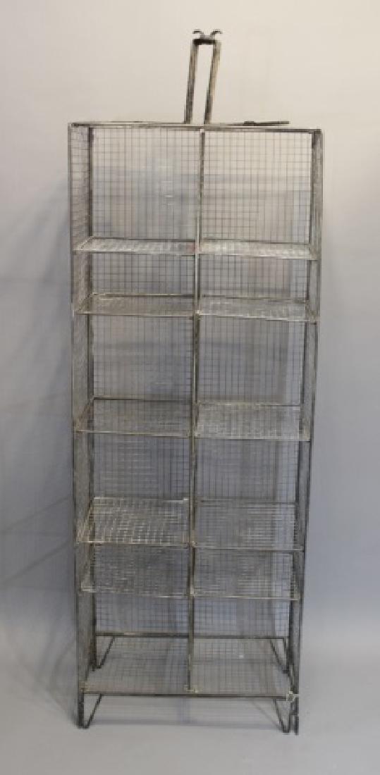 Tall Industrial Wire Mesh Shelving Unit (1 of 8)