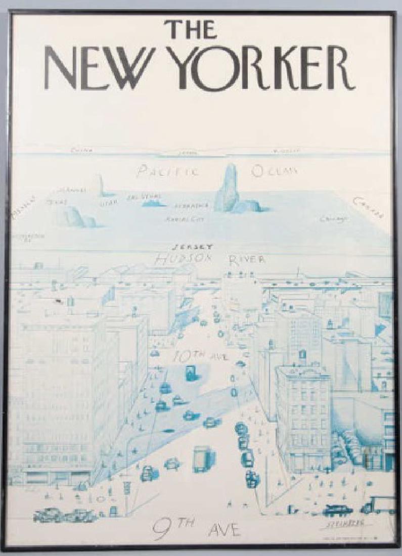 3 Framed 20th Century Posters Incl The New Yorker (1 of 10)