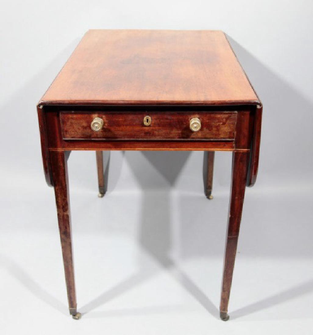 Antique English Pembroke Drop Leaf Walnut Table (1 of 5)