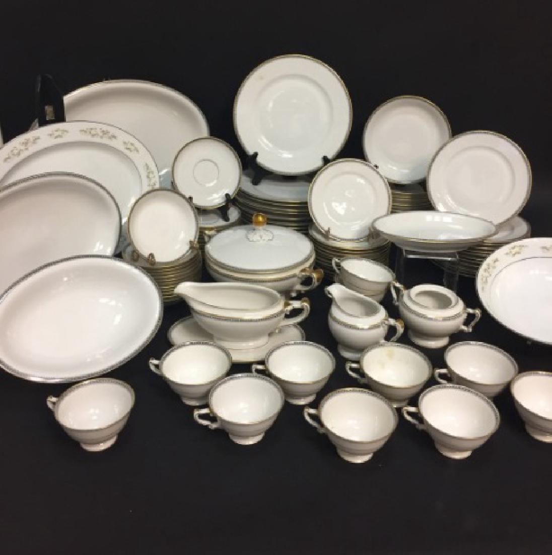 Large Porcelain Dinner Service w Serving Pieces (1 of 10)