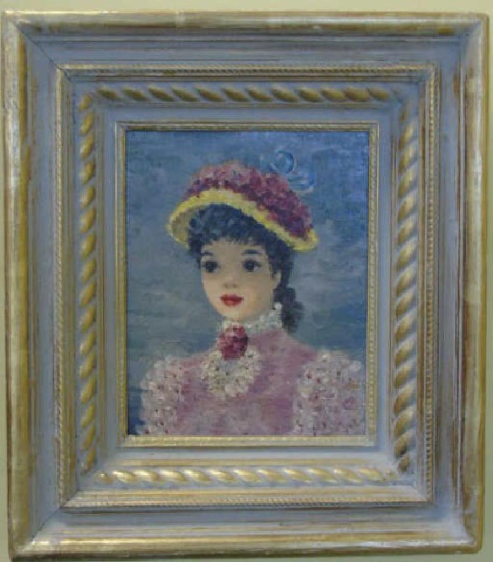 Suzanne Disedieck Oil on Canvas Young Lady in Pink (1 of 2)