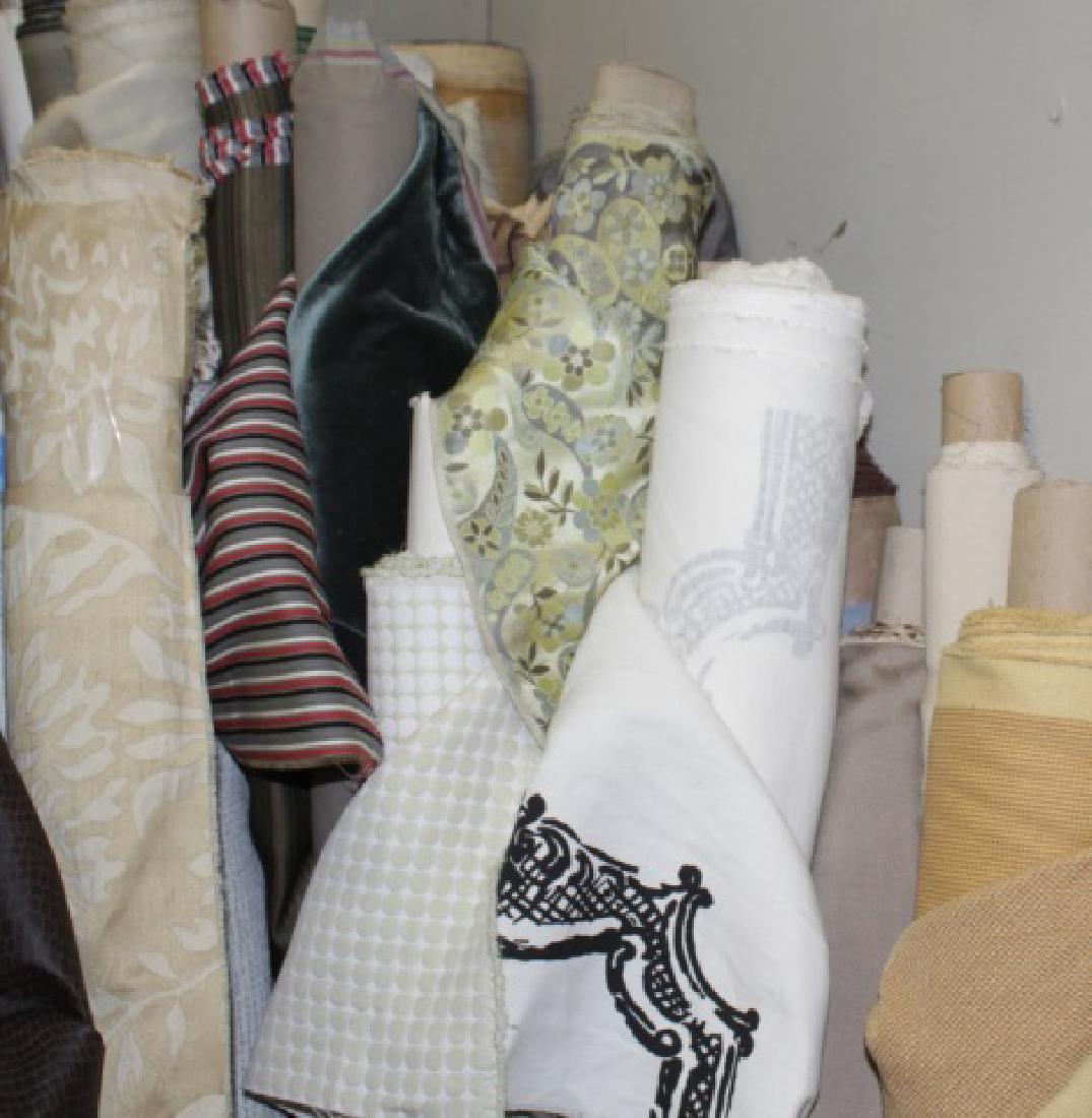 Large Collection of Designer Fabric Rolls (1 of 10)