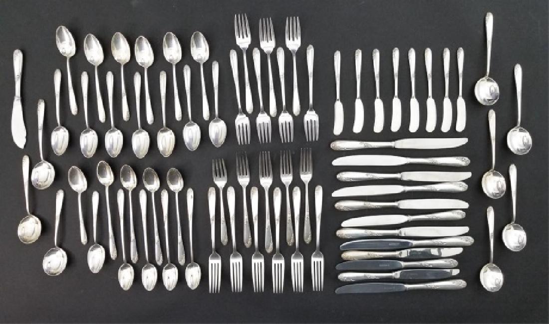 Lunt Sterling Silver Flatware Service for 8 Plus (1 of 9)