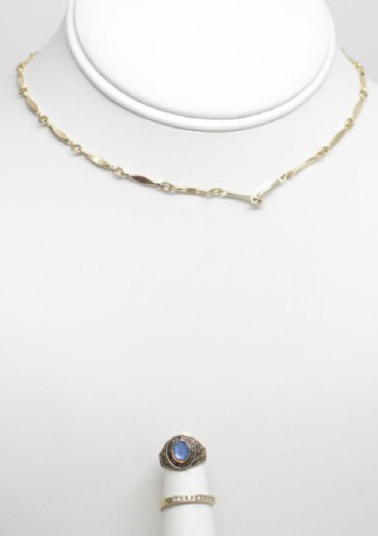 Watch Fob Chain & 14k Diamond / Amethyst Rings (1 of 10)