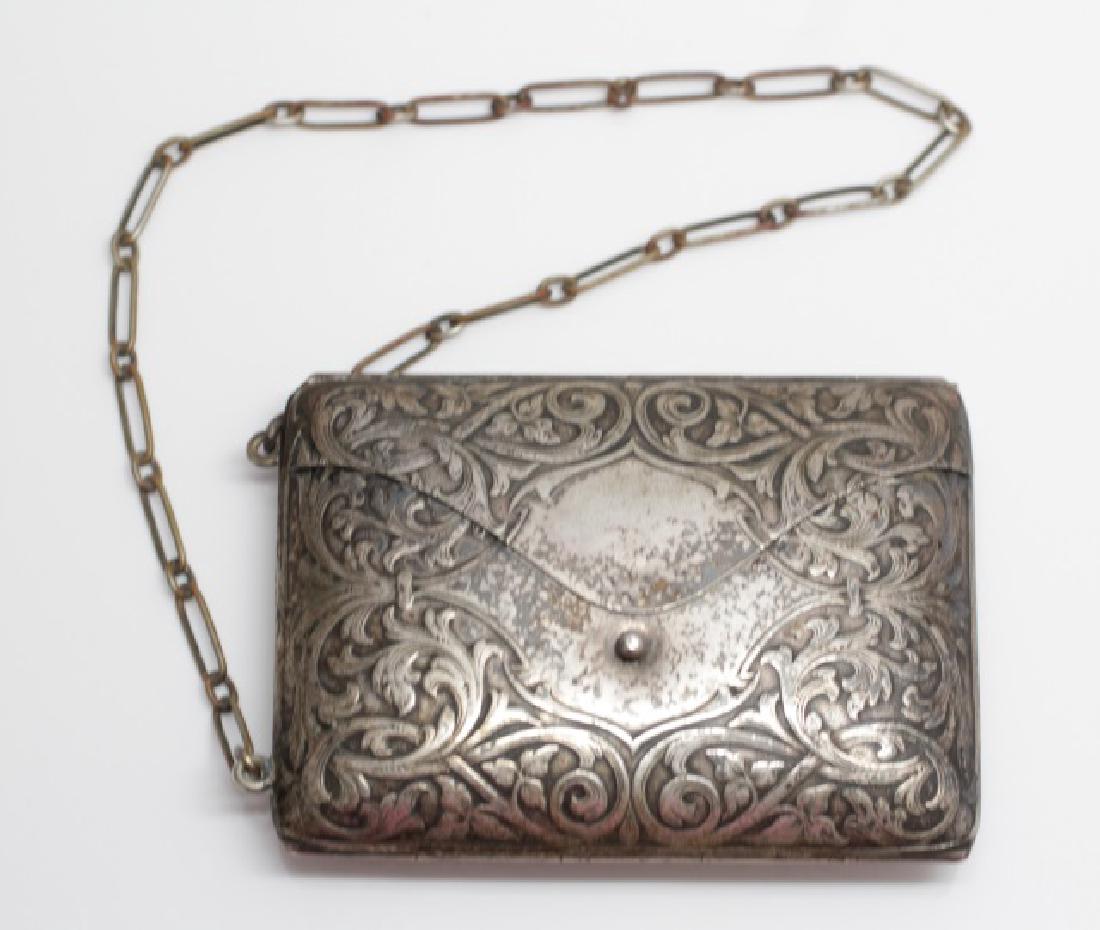 Antique German Silver Ladies Compact / Purse (1 of 6)