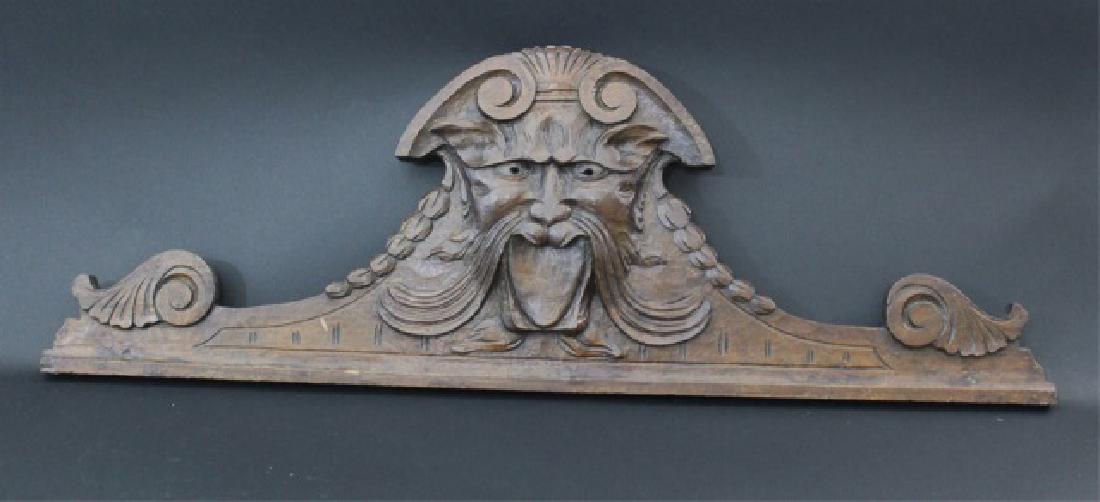 Antique Black Forest Style Gargoyle Head Plaque (1 of 6)
