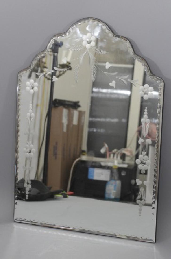 Venetian Style Vintage Cut Glass Wall Mirror (1 of 5)