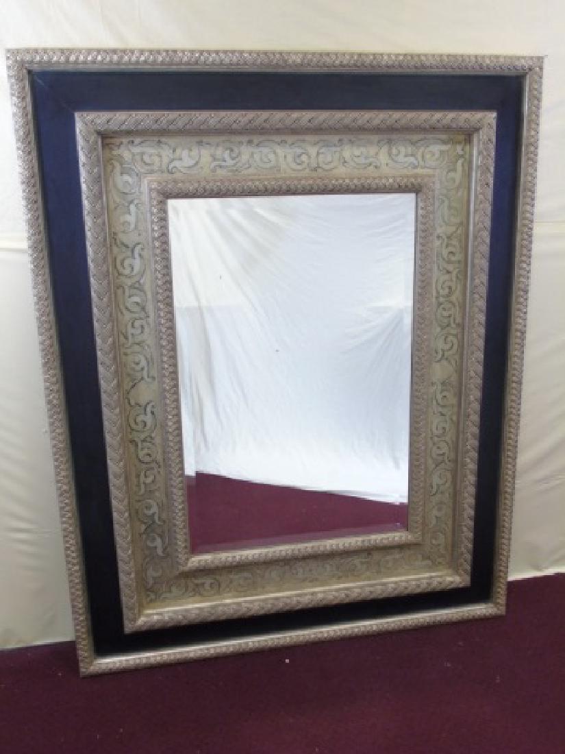 John Richards Oversized Carved Wood Mirror (1 of 2)
