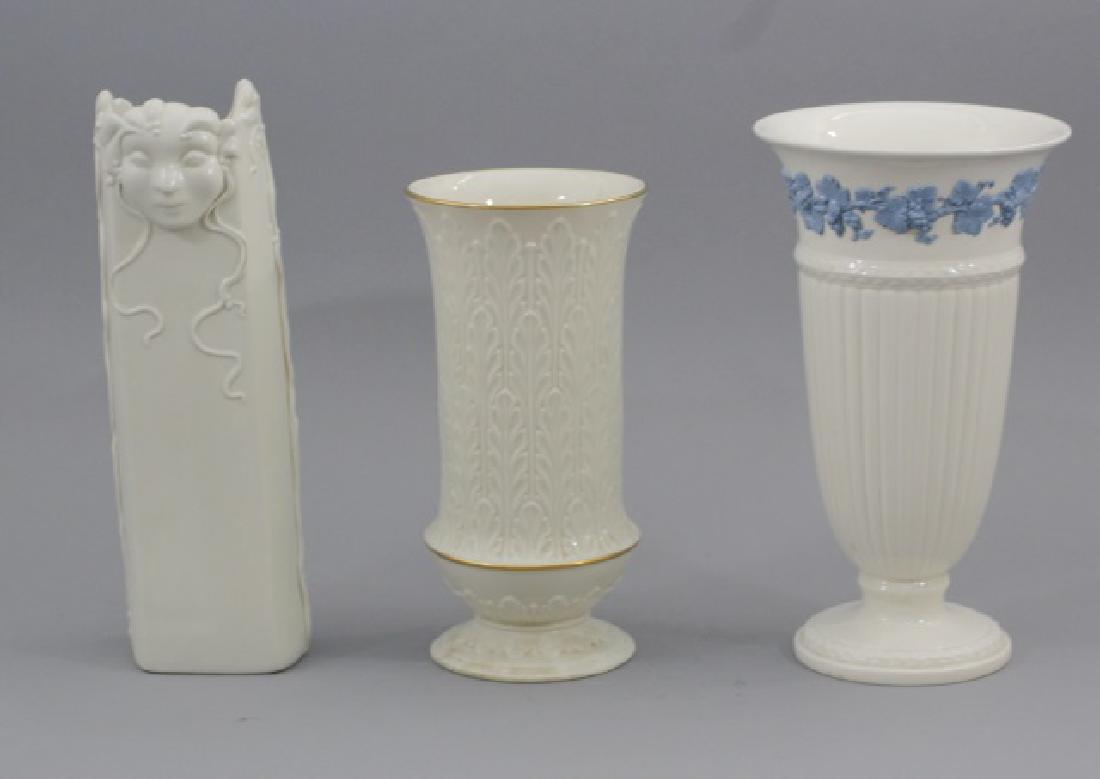 Collection of 3 White Vases, Incl Wedgwood & Lenox (1 of 10)