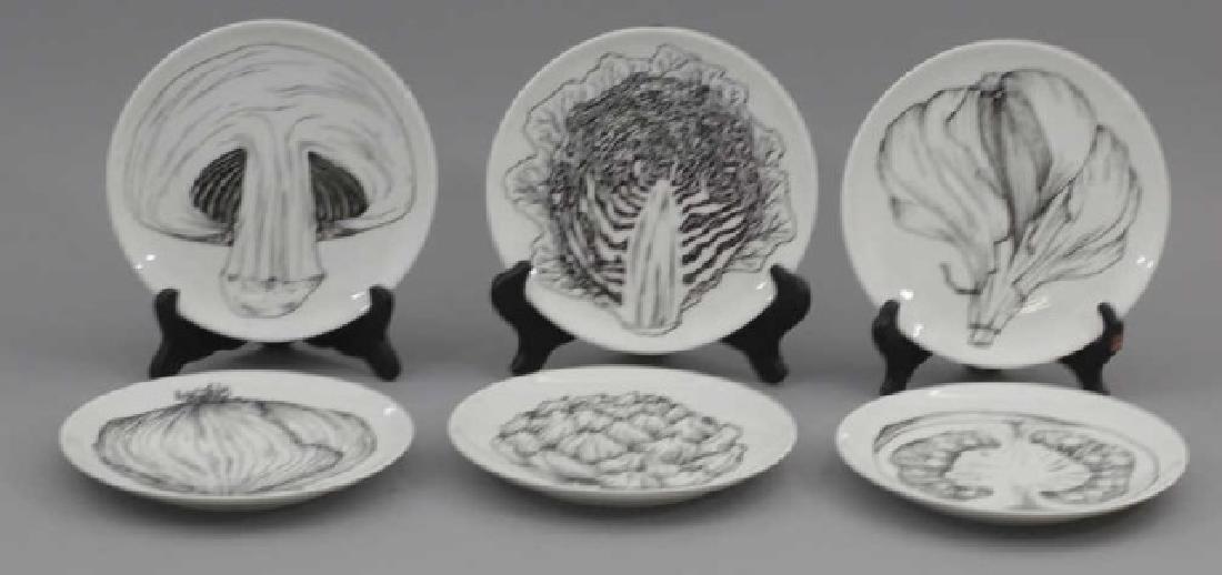 Six Heinrich & Co Bavaria Vegetable Motif Plates (1 of 8)