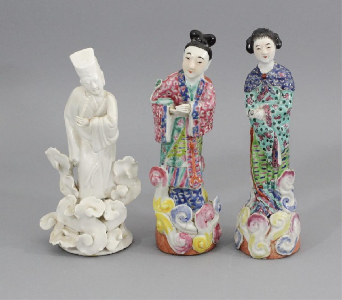 Group of 3 Vintage Ceramic Ancient Chinese Figures (1 of 10)