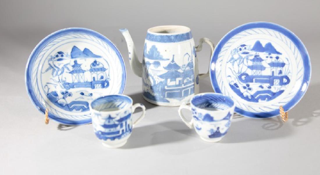 Antique Chinese Canton Porcelain Teapot Set (1 of 5)