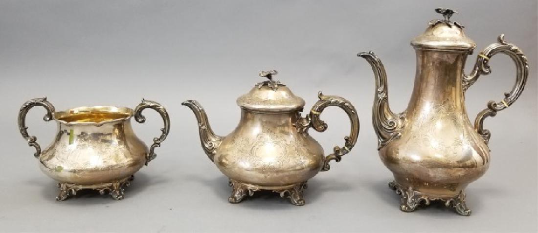 Antique English Sterling Silver Coffee / Tea Set (1 of 9)