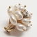 Estate 14kt Yellow Gold Diamond & Pearl Earrings - 6