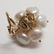 Estate 14kt Yellow Gold Diamond & Pearl Earrings - 7