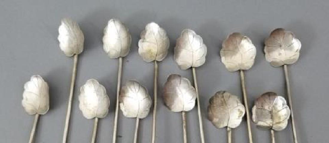 Group of 12 Sterling Silver Ice Tea Straw Spoons (1 of 7)