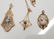 Group of 3 10k Yellow Gold Jewelry Items Pendants