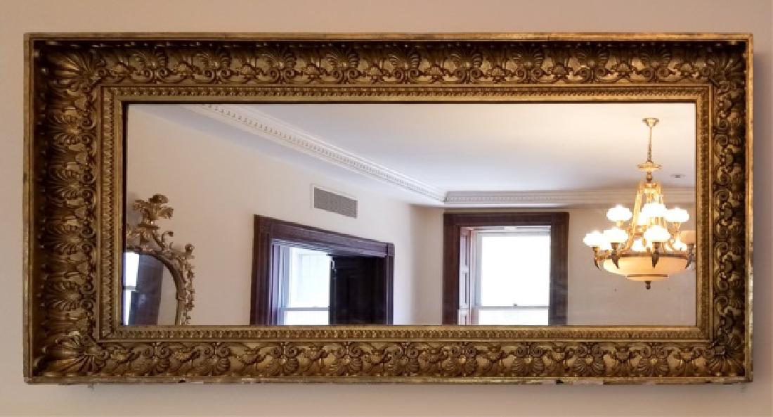 Antique 19th C Neo Classical Gilt Wood Mirror (1 of 7)