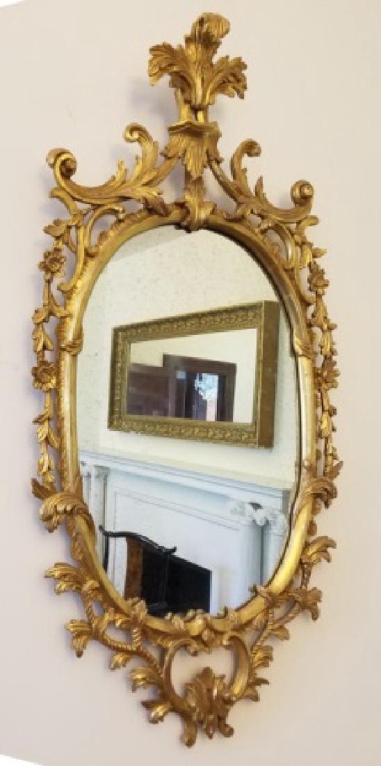 Antique Carved Gilt Wood Rope Motif Wall Mirror (1 of 5)