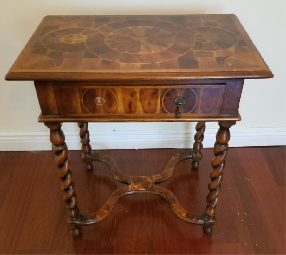 Contemporary English Tudor Jacobean End Table (1 of 9)
