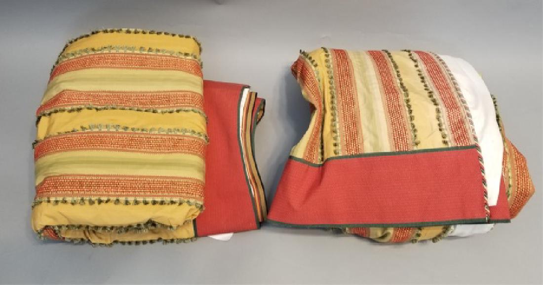 Pair Custom Contemporary Designer Fabric Curtains (1 of 6)