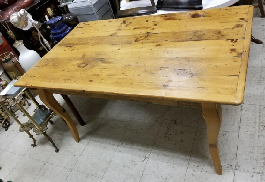Dining Table w Antique Wood Distressed Maple Top (1 of 5)