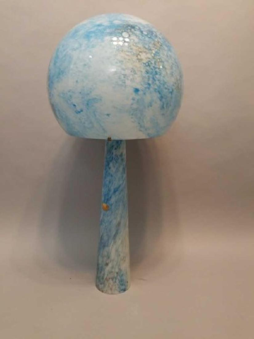 Large Blue Murano Style Val St Lambert Glass Lamp (1 of 7)