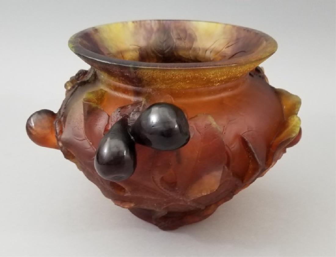 Daum France Pate De Verre Art Glass Figural Vase (1 of 9)