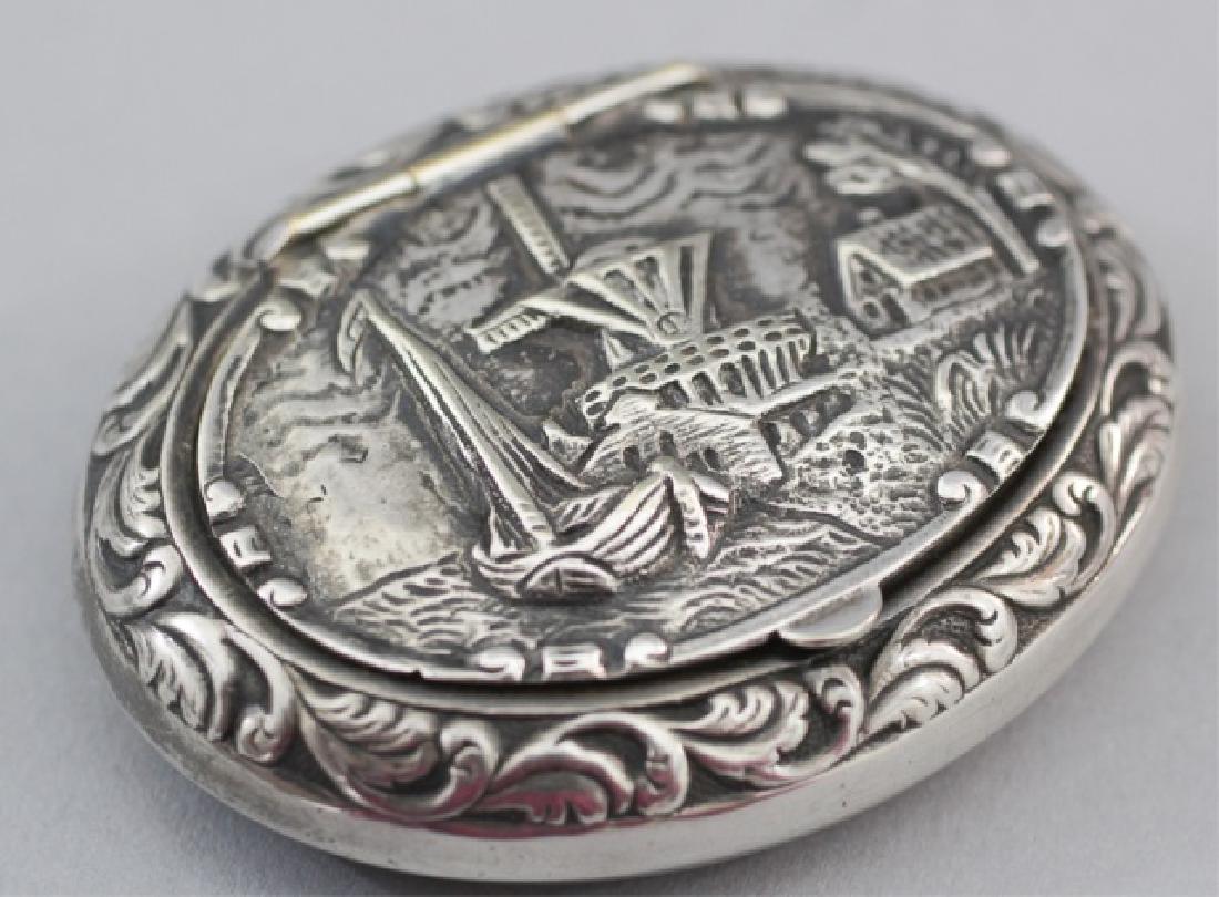 Antique Dutch Silver Repousse Snuff / Pill Box (1 of 6)