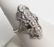Estate Antique 14kt Art Deco Diamond Sapphire Ring - 3