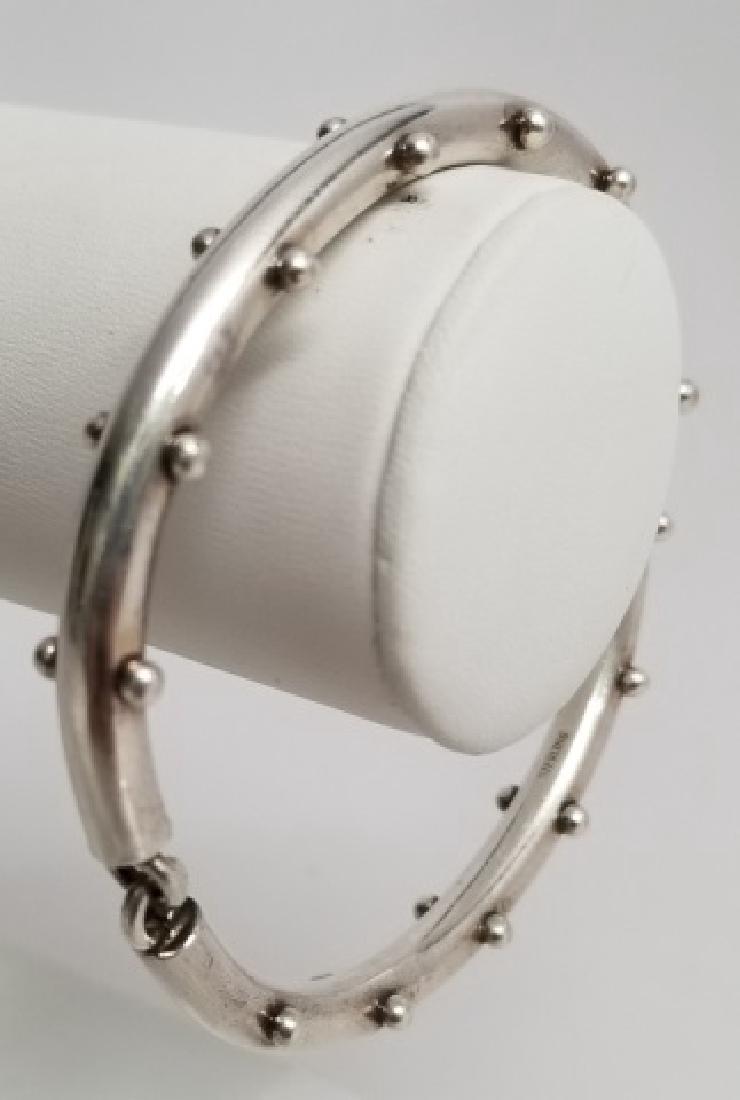 Vintage Mexican Native American Sterling Bracelet (1 of 7)