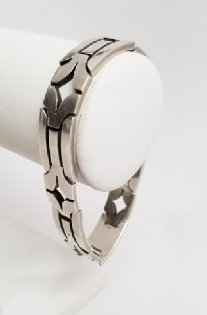 Vintage Mexican Taxco Signed Sterling Bracelet (1 of 7)