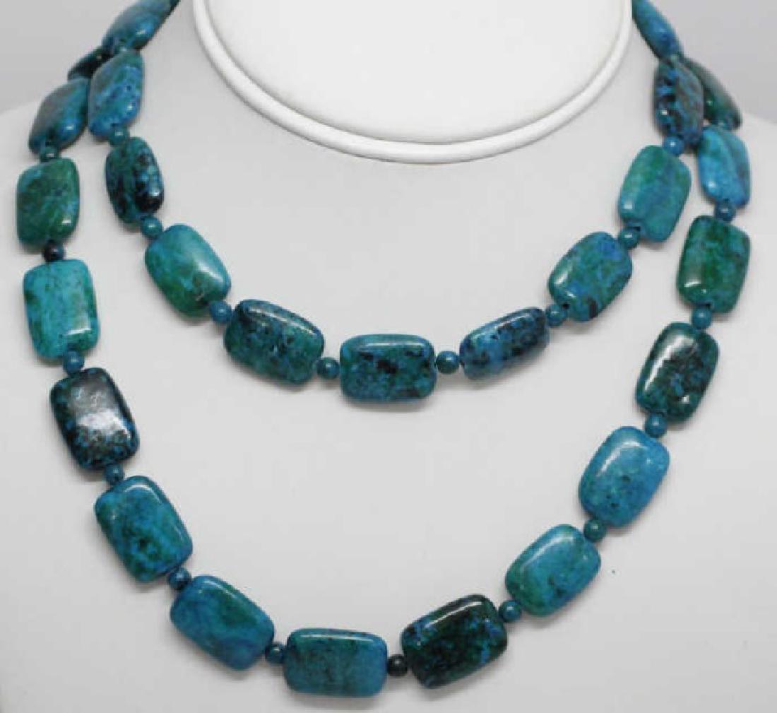 Pair Contemporary Handmade Hardstone Necklaces (1 of 6)