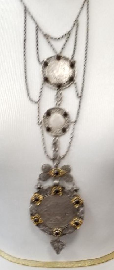 Antique Austro Hungarian Gold Garnet Coin Necklace (1 of 10)
