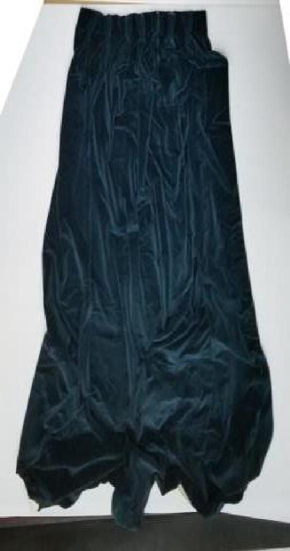 6 Navy Blue Cotton Velvet Curtain Panels (1 of 7)
