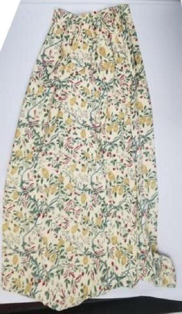 6 Strawberry or Rose Floral Chintz Curtain Panels (1 of 5)