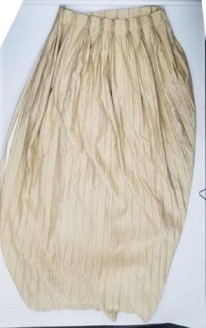 6 Beige Crinkle Silk Blackout Lined Curtain Panels (1 of 5)