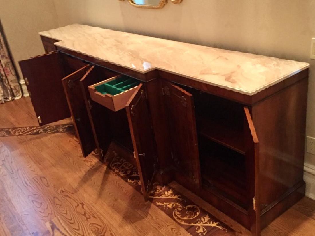 Contemporary Dining Room Marble Top Server (1 of 9)