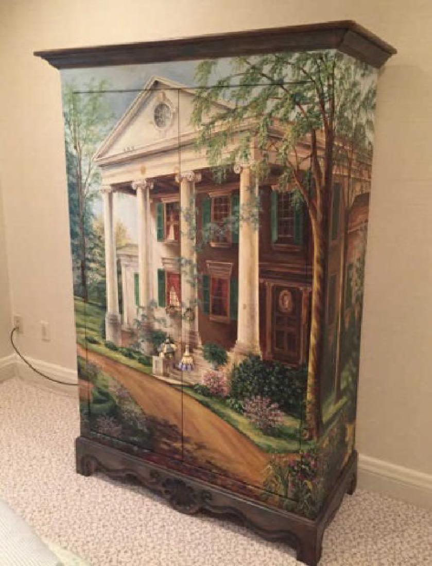 Hand Painted Armoire Featuring Southern Mansion (1 of 10)